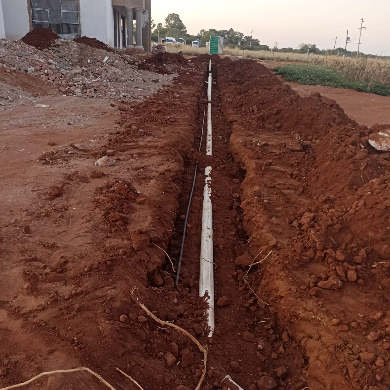 Underground drain line